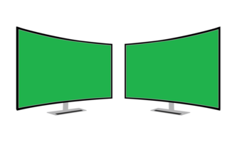 3D Computer monitor PNG File