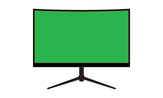 3D Computer monitor PNG File