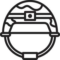 Safety helmet icon symbol image vector. Illustration of the head protector industrial engineer worker design image vector