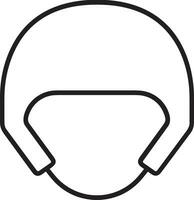 Safety helmet icon symbol image vector. Illustration of the head protector industrial engineer worker design image vector