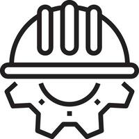 Safety helmet icon symbol image vector. Illustration of the head protector industrial engineer worker design image vector