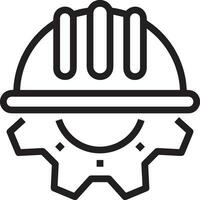 Safety helmet icon symbol image vector. Illustration of the head protector industrial engineer worker design image vector