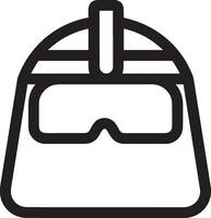 Safety helmet icon symbol image vector. Illustration of the head protector industrial engineer worker design image vector