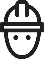 Safety helmet icon symbol image vector. Illustration of the head protector industrial engineer worker design image vector