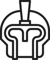 Safety helmet icon symbol image vector. Illustration of the head protector industrial engineer worker design image vector