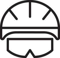 Safety helmet icon symbol image vector. Illustration of the head protector industrial engineer worker design image vector