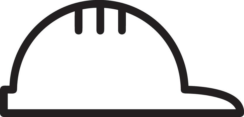 Safety helmet icon symbol image vector. Illustration of the head protector industrial engineer worker design image