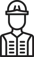 Safety helmet icon symbol image vector. Illustration of the head protector industrial engineer worker design image vector
