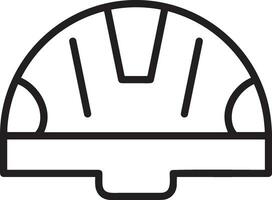 Safety helmet icon symbol image vector. Illustration of the head protector industrial engineer worker design image vector