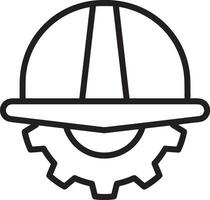 Safety helmet icon symbol image vector. Illustration of the head protector industrial engineer worker design image vector