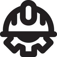Safety helmet icon symbol image vector. Illustration of the head protector industrial engineer worker design image vector