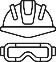 Safety helmet icon symbol image vector. Illustration of the head protector industrial engineer worker design image vector