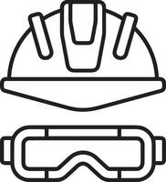 Safety helmet icon symbol image vector. Illustration of the head protector industrial engineer worker design image vector