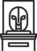 Safety helmet icon symbol image vector. Illustration of the head protector industrial engineer worker design image vector