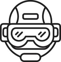 Safety helmet icon symbol image vector. Illustration of the head protector industrial engineer worker design image vector