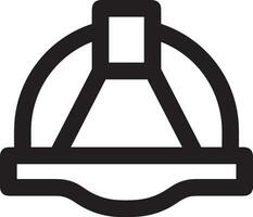 Safety helmet icon symbol image vector. Illustration of the head protector industrial engineer worker design image vector