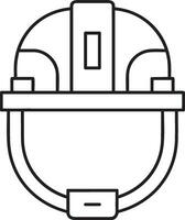 Safety helmet icon symbol image vector. Illustration of the head protector industrial engineer worker design image vector