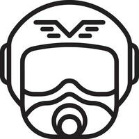 Safety helmet icon symbol image vector. Illustration of the head protector industrial engineer worker design image vector