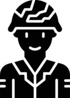 la seguridad casco icono símbolo imagen vector. ilustración de el cabeza protector industrial ingeniero trabajador diseño imagen vector