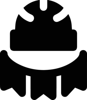 Safety helmet icon symbol image vector. Illustration of the head protector industrial engineer worker design image
