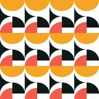 70s retro groove pattern with circles. Vintage geometrical pattern. Vector illustration