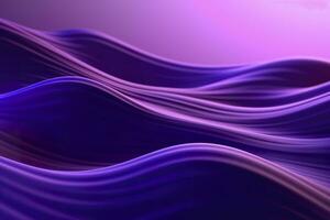 3D renders technological waves with purple, and vibrant colors. AI Generative photo