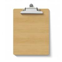 Clipboard is isolated on white background. Generative AI photo