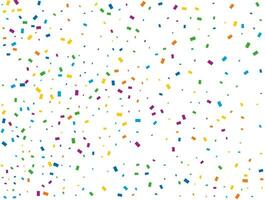 Christmas Rectangular Confetti. Light Rainbow glitter confetti background. Colored festive texture. vector