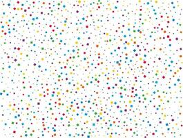 Rainbow Squares Confetti. Rainbow glitter confetti background. Bright festive texture. Vector illustration.