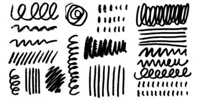 Doodle sketch style of pen brushes vector illustration for concept design