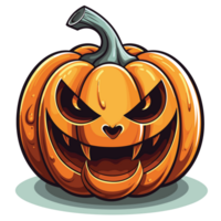 skön halloween pumpning ClipArt - ai generativ png