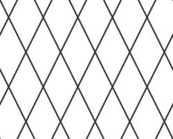 Diagonal cross line grid seamless pattern. Geometric diamond texture. Black diagonal line mesh on white background. Minimal quilted fabric. Metallic wires fence pattern. Vector illustration.2