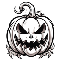 Beautiful Halloween Pumpking Clipart - Ai Generative png