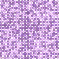 Hand drawn purple square grid seamless pattern. Handdrawn irregular checks. Wave crossing lines background. Doodle notebook sheet texture. Seamless geometric vector pattern. Vector illustration.