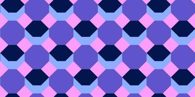 Abstract geometric seamless pattern background in purple, blue, pink colors. Modern geometry design for banner, wallpaper, backdrop, fabric print. Vector illustration