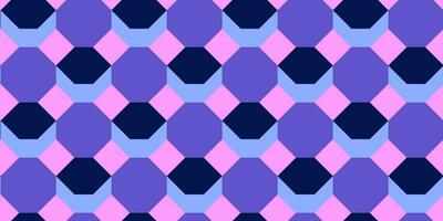 Abstract geometric seamless pattern background in purple, blue, pink colors. Modern geometry design for banner, wallpaper, backdrop, fabric print. Vector illustration