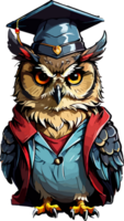 Wisdom Owl Mascot AI Generative png