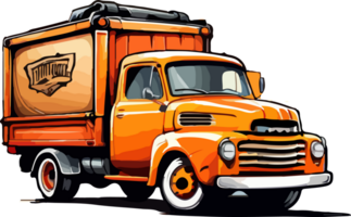 Truck Car Clip Art AI Generative png