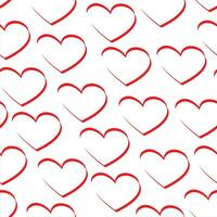 Hearts seamless pattern. Design for print, textile, wrapping paper, web. Vector illustration