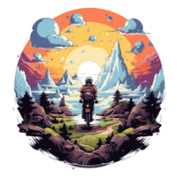 Beautiful Adventure Clipart - Ai Generative png