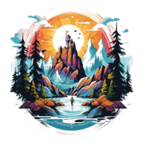 Beautiful Adventure Clipart - Ai Generative png