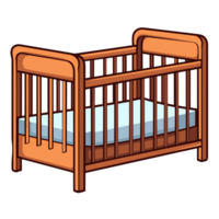 schön Baby Krippe Clip Art - - ai generativ png