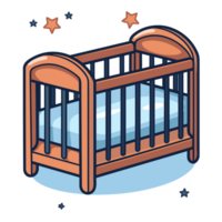 schön Baby Krippe Clip Art - - ai generativ png