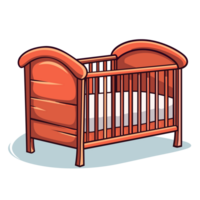 schön Baby Krippe Clip Art - - ai generativ png