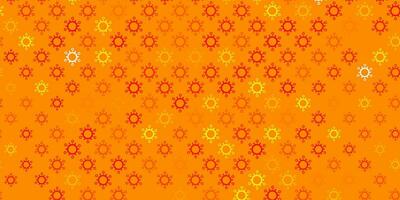Light orange vector template with flu signs.