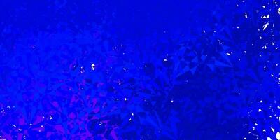Dark blue vector backdrop with triangles, lines.