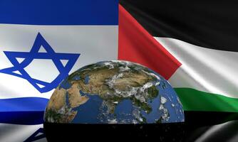 Israel Palestina bandera estrella tierra mundo global planeta líquido crudo petróleo negro oscuro silueta color símbolo decoración guerra gaza nacional diplomático conflicto militar gobierno crisis negocio moneda icono foto