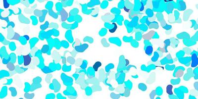 Light blue vector background with random forms.