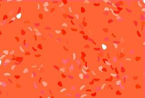 Light Red vector background with abstract forms.