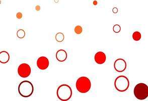 Light Red vector background with bubbles.